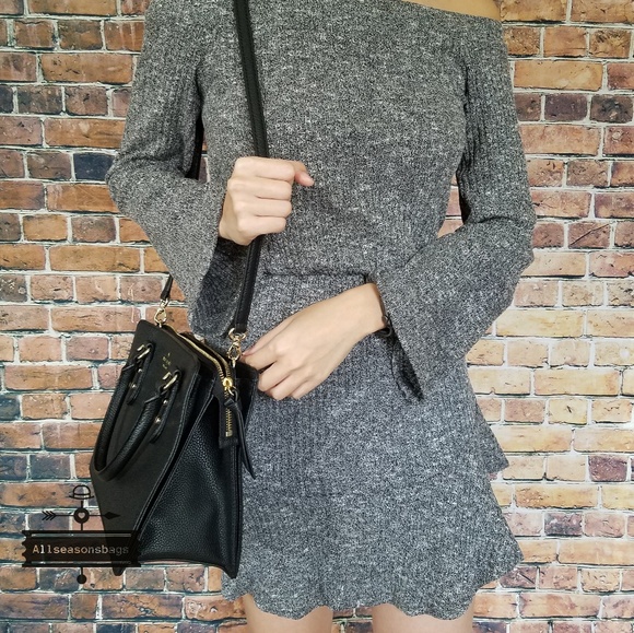 Kate spade lise mulberry street black satchel bag - Picture 6 of 7